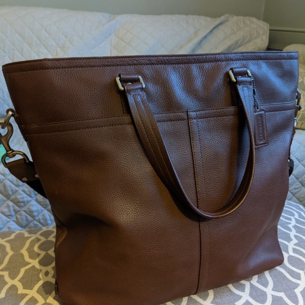 Coach Leather Tote Bag